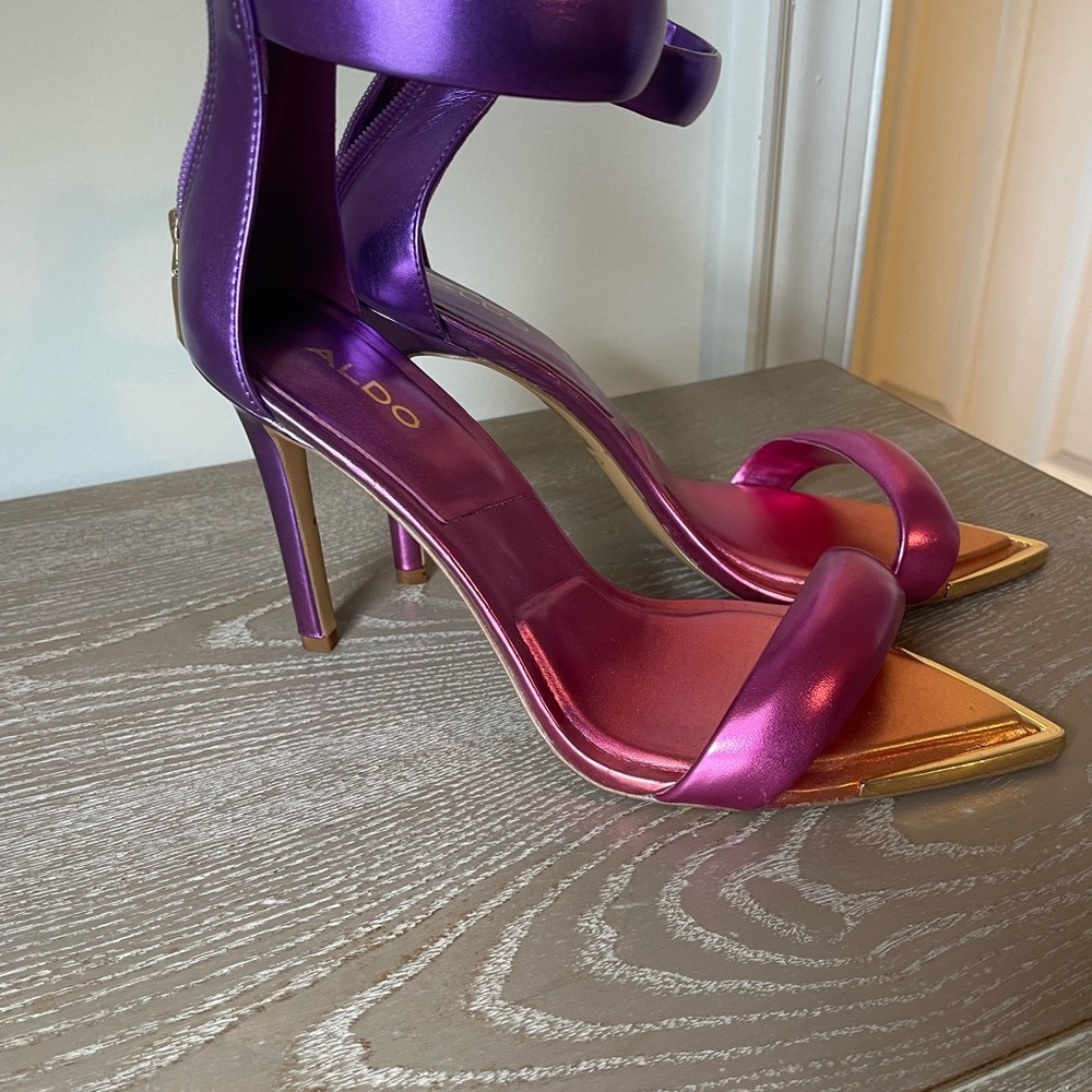 Aldo Vibrant Purple and Pink Heels